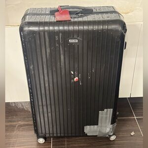 RIMOWA Black Hard-Shell Spinner Luggage Suitcase Check On